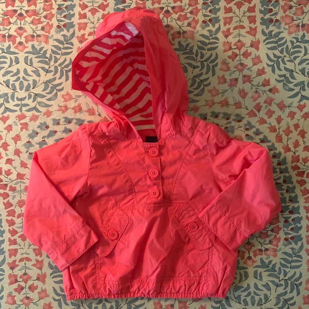 Hot pink anorak pullover